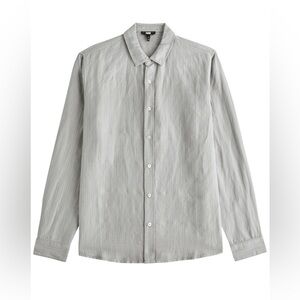 ⛵️PAIGE Light Gray Casual Button-Down Shirt Peter’s moonlit size XXL NWT…